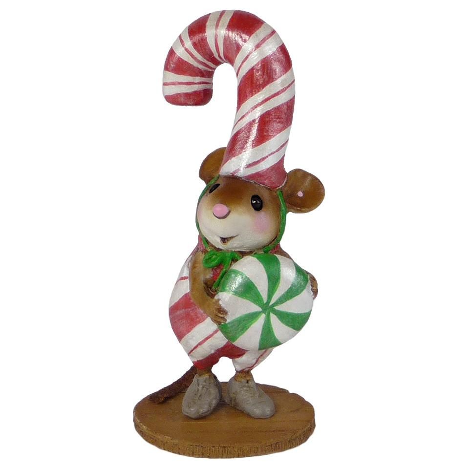 Mouse Dressed as a Candy Cane