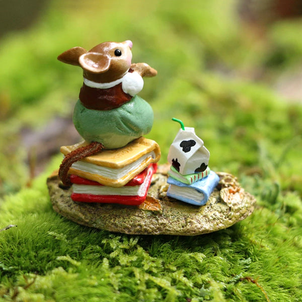 ネズミの陶器フィギュア多数セットWeeForestFolk Pilgrim Potluck - Wee Forest Folk