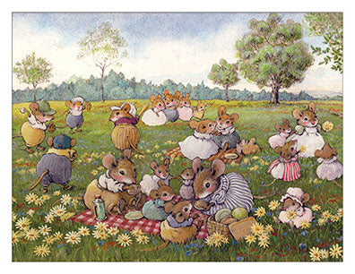 Mouse Picnic Note Card