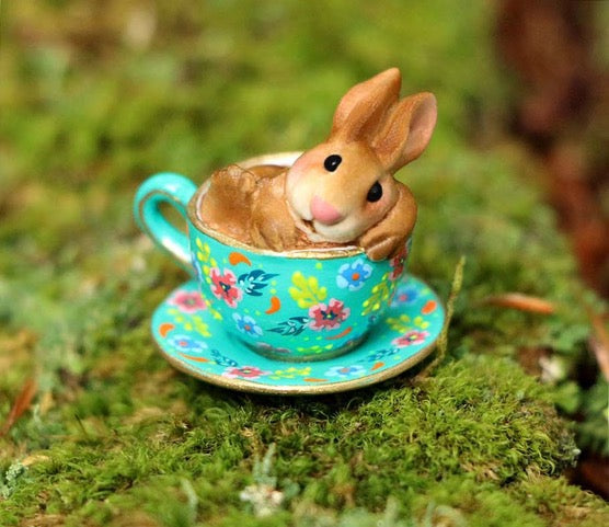 Highly Embellished Maui Fundraiser Teacup (Cuppa Cottontail)