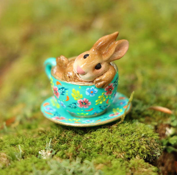Highly Embellished Maui Fundraiser Teacup (Cuppa Cottontail)