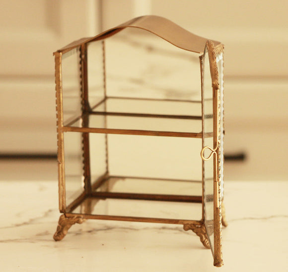 Brushed Gold Display Case