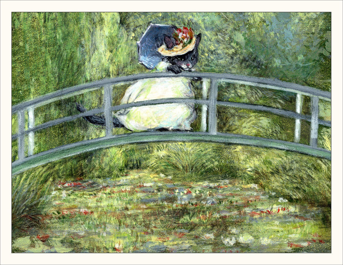 Monet Kitty Note Card
