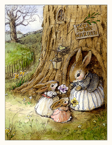 Home Sweet Bunny Note Card
