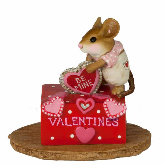 Girl Mouse Putting a Valentine in a Box