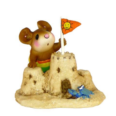 Mouse Building a Sandcastle