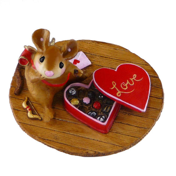Cupid Mouse with Box of Chocolates