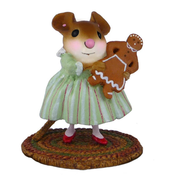 Mouse Holding Gingerbread Girl