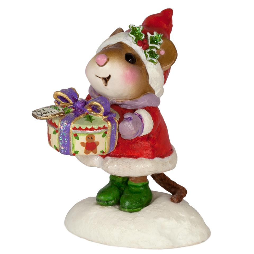 Mouse with Christmas Cookies Gift