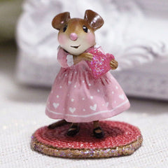 ウィーフォレストフォーク　チェリーブロシムガール　2017 ハンドメイド valentines-day-mouse-